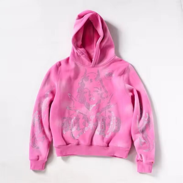 women rhinestone hoodie-1