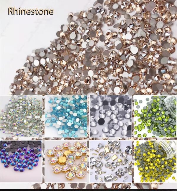 A wide selection of rhinestones