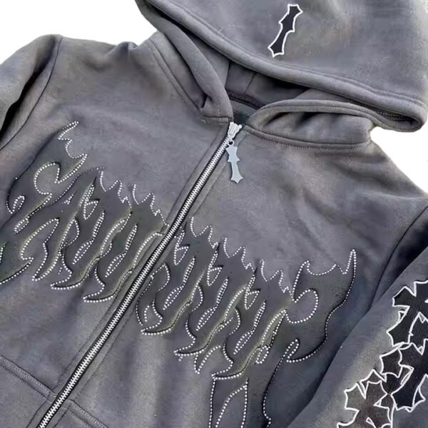 Top rhinestone hoodie manufacturer (5)