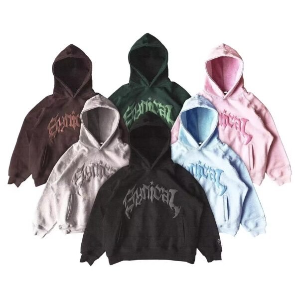 women puff printing hoodie (1)