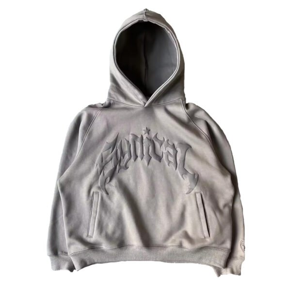 women puff printing hoodie (2)