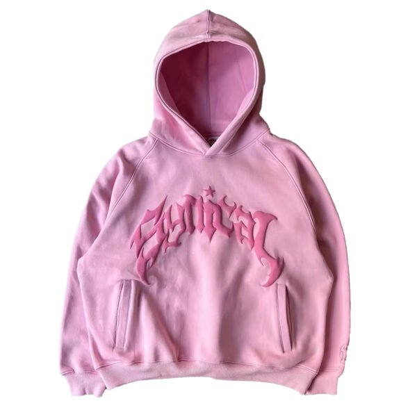 women puff printing hoodie (3)