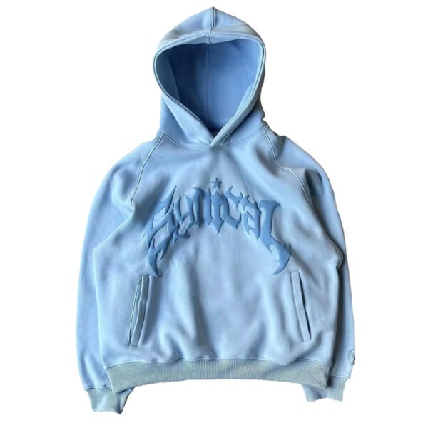 women puff printing hoodie (6)